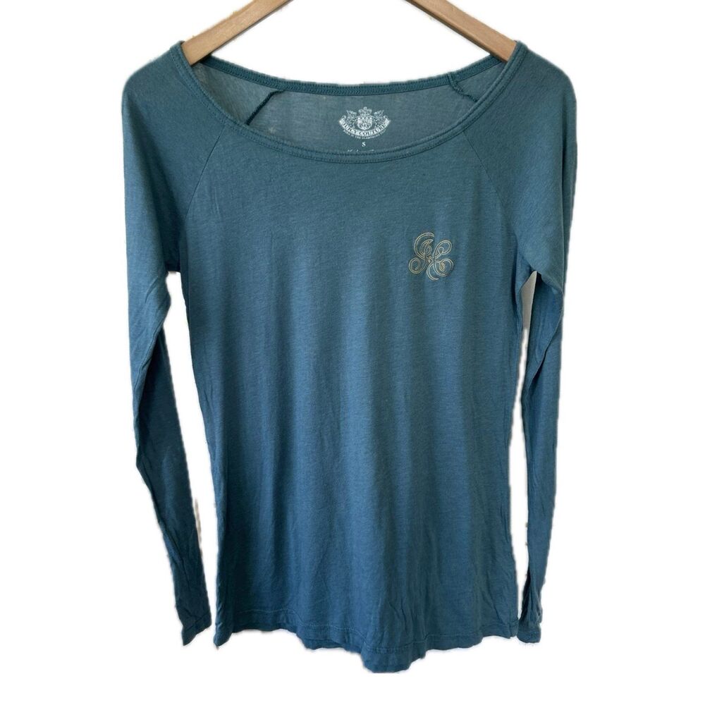Juicy Couture Vintage Y2K Pima Cotton Blend Embroidered Logo Tee T-Shirt S